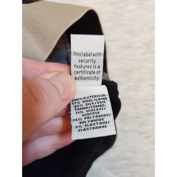 Diane von Furstenberg Striped Silk & Wool Blend Pencil Skirt Size 10 - Picture 4 of 6